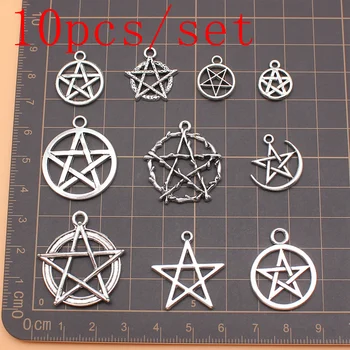 10pcs/set Pentagram Charms Príslušenstvo Šperky Väčšinu Komponentov
