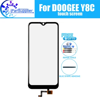 6.1 palcový Doogee Y8C Dotykový Displej Sklo 100% Záruka Pôvodného Digitalizátorom. Sklenený Panel Touch Náhrada Za Doogee Y8C