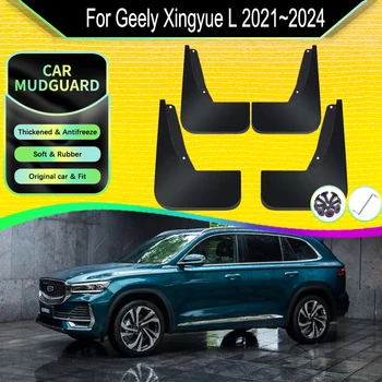Auto Blatníky Pre Geely Xingyue L Hi-X Monjaro 2021~2024 Blatník Svetlice Splash Stráže Duraflap Nastaviť Auto Accessorie Vonkajšie Časti