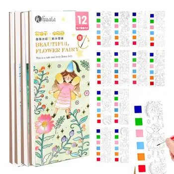 Vodné Farby Maľovanie Nastaviť Farby Art Kit A Maľovanie Knihy Pre Deti Akvarel A Umelecké Remeslo Pre Batoľa Vody Farby